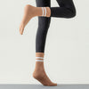 8 Pairs Women's Professional Non-slip Sports Yoga Running Fitness Multi-functional Mid-calf Solid Color Five-finger Dot Rubber Socks