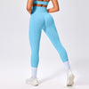Seamless High-waisted Nine-inch Pants Pleated And Hip-lifting Fitness Pants