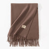Pure Color Artificial Cashmere Scarf Women's Winter High-grade Shawl