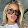 Oversized Leopard Frame Sunglasses | Stylish Summer Sunshade for Beach & Vacation
