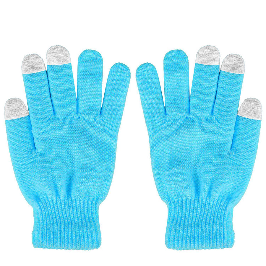 3 Color Options -- 1 Pair Unisex Winter Knit Gloves Touchscreen Outdoor Windproof Cycling Skiing Warm Gloves