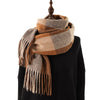 Thick Warm Outer Shawl Tassel South Korea Artificial Cashmere Scarf