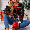 Elk Jacquard Santa Claus Knitted Sweater