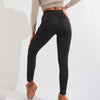 Women's Thick Leggings High Waist Button Casual