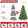 Artificial 6ft Green Christmas Tree With 1339PVC Hard Needle Mixed Branch Tips