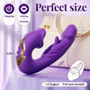 Clapping And Licking Tongue Vibrator Hollow Three-in-one G-spot Button Simulation Penis Vibration