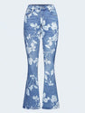 2025 New Women's AutumnWinter Printed Denim Pants, Women's Denim Pants, Essential Jeans For AutumnWinter, Warm Jeans, Women's Four Seasons Jeans, Printed Jeans