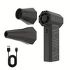 2025 Newest Enhanced Violent Brushless Turbine Fan, Air Duster 130,000RPM High Speed Mini Blower, 4-speed Adjustable Power Turbine Jet Fan, Portable Dust Collector For Cleaning Electronics, Cars, Home