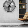 18 In  Black Industrial Wall Mount Fan 3-Speed Indoor Outdoor Commercial Ventilation Metal High Velocity Fan
