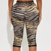 Sexy Lace Leopard Print Cropped Tight Straight-leg Pants