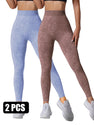 2PACK Sand-washed Seamless Yoga Pants