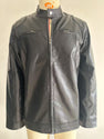 Men's Stand-Up Collar Leather Jacket – Sleek Business & Casual Style