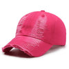 Street Hole Vintage Washed Baseball Cap for Men – Retro Cowboy Style
