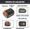 The Mellif 20V Lithium-ion Battery Pack And Charger Is Compatible With Dewalt 20V Cordless Power Tools, Mellif Tools, 4.0Ah Batteries, And 4.0A Fast Charger Combinations