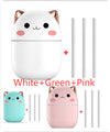 Adorable Cat Air Humidifier | Ultra-Quiet USB Mist Purifier for Home, Office, Bedroom & Car | LED Cool Mist Aromatherapy