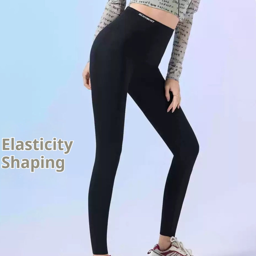 High Waist Shark Pants Belly Compression Leggings Outer Wear