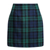 Womens High Waist Plaid Skirt Bodycon Pencil Wool Mini Skirts