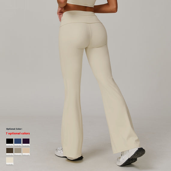 Women's Casual Folding High Waist Yoga Pants