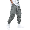 Men's Multi-Pocket Cargo Pants – Casual Hip-Hop Drawstring Trousers for Outdoor, Streetwear & Sports