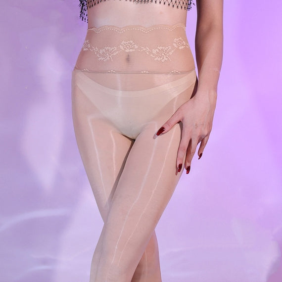 Black Silk Open Romper Stockings Female Temptation Panty-hose