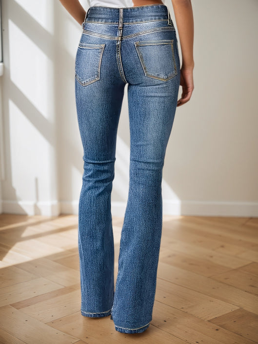 2025 New Women's Denim Pants, High Waisted Pants, Micro Flared Jeans