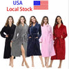 Plush Oversized Winter Flannel Bathrobe for Women with Hood
