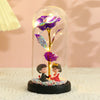 Colorful 24k Gold Foil Flower Color GoldWith Lights Christmas Gift