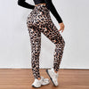 Leopard Print Cashmere Leggings High Waist Slimming And Velvet Padded Warm Side Pocket