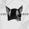 Distressed Washed Denim Baseball Cap – Vintage Dog Ear Flap Hat