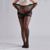 3 Pairs Plus Size Womens Sheer Tights 20D High Waist Control Top Pantyhose With Reinforced Toes