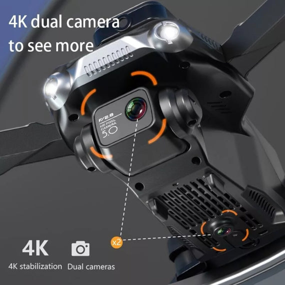 4K HD Dual-Camera WiFi FPV Drone | Foldable Quadcopter with Smart Obstacle Avoidance