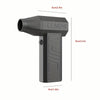 2025 Newest Enhanced Violent Brushless Turbine Fan, Air Duster 130,000RPM High Speed Mini Blower, 4-speed Adjustable Power Turbine Jet Fan, Portable Dust Collector For Cleaning Electronics, Cars, Home