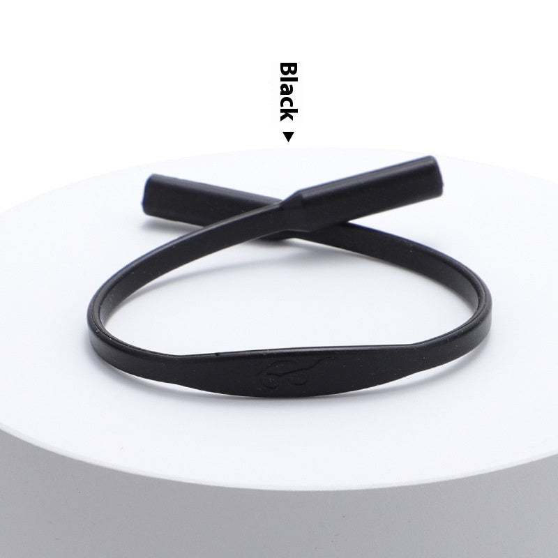 Solid Color Simple Silicone Glasses Non-slip Rope Glasses Strap