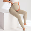 3 Pack Maternity High-Waisted Seamless Yoga Pants For Women - Tummy Support Fitness Leggings