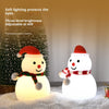 Christmas Snowman Night Light Silicone Bluetooth Audio Small Night Lamp