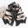 Pure Color Artificial Cashmere Scarf Women's Winter High-grade ShawlTassel Warm Shawl