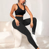 Women's Solid Color Casual High Waist Stretch Fitness Yoga Striped Trousers