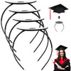 4 Pack Graduation Cap Headband,Grad Cap Band With Adhesive Strip Secures Your Grad Cap Upgrade Insert Hairstyle Hat Accessories Hairband For Graduates Gift