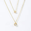 Sparkling Three-dimensional Zircon Pendant Necklace, Women's Exquisite Double-layer Collarbone Chain Jewelry Gift, Suitable For Engagement, Party, Holiday Gifts
