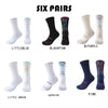 6 Pairs Men’s Compression Quarter Crew Socks – Cushioned, Breathable & Anti-Blister | Ideal for Running, Hiking, Cycling & Fitness