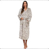 Plush Oversized Winter Flannel Bathrobe for Women with Hood