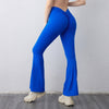 High-waist Quick-drying Fitness Sports Wide Legs Bootcut Trousers