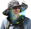2025 New Solar Fan Outdoor Fishing Hat-Solar Sun Protection Sun Hat With Fan Solar Fan Hat Dual Power Supply Fan Outdoor Fan Solar Powered Outdoor Fishing Hat