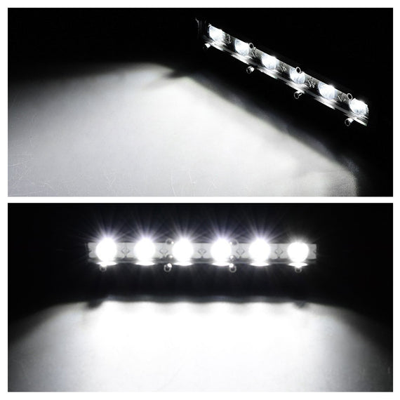 7-inch Ultra-Slim LED Light Bar | Single-Row Off-Road Spotlights | 18W Powerful Work Lights for Truck, Trailer, Bus & Boat