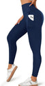 Women's Pocket Soft Belly Contracting High Elastic Slim High Waist Leggings