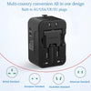 Universal Travel Adapter, Portable Worldwide All-in-One Plug Adapter With 3 USB