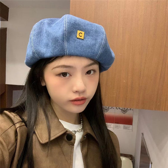 New C-letter Japanese Versatile Cowboy Beret