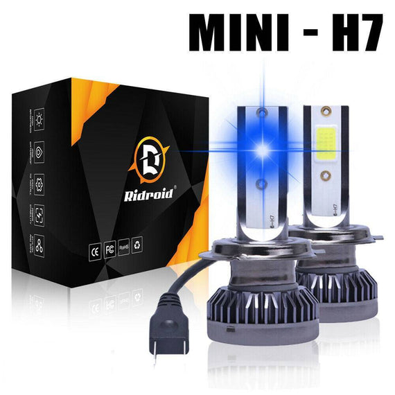 H7 LED Headlights – Dual Beam Power, 8000K Super Blue Glow, 26,000LM Brilliance