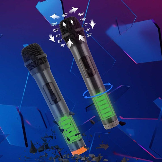 40W All-in-One Bluetooth Speaker | Remote Control, Vibrant Light Rhythms & Modern Rod Design