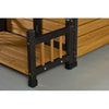 Large Wooden Dog House With Storage Box And Feeding Station, Outdoor Pet Kennel With Asphalt Roof, Porch, And Lockable Door  Weatherproof Fir Wood Dog Home For Small To Medium Dogs